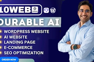 wordpress durable ai website design 10web ionos hostinger wordpress seo website