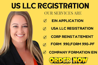 register US llcs for residents and non residents with ein