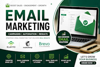 email marketing compaign automation klaviyo mailchimp and targeted email blast