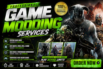 create, edit and port custom skyrim, fallout 4 mod, weapon armor and do 3d asset