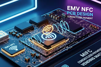 develop emv nfc rfid contactless pcb for smart vending machines