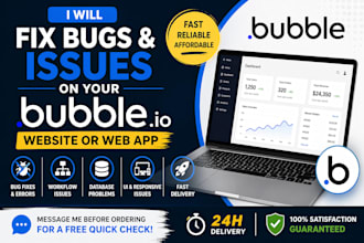 build bubble io website, build bubble app, bubble mvp, saas as bubble developer