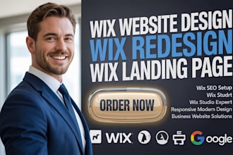 build wix website design wix redesign wix landing page wix SEO wix studio expert