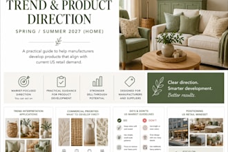 provide US market trend and product direction for home decor