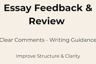 give detailed feedback on your academic writing