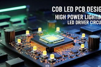 design high power cob led pcb for professional led lighting circuit design
