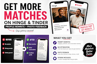 fix your hinge or tinder profile to get more matches
