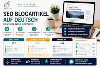 ich schreibe SEO blogartikel auf deutsch