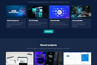 build a react landing page using tailwind CSS