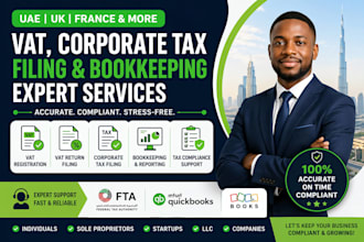 handle uae vat, corporate tax filing and bookkeeping services