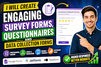 create engaging survey forms, questionnaires and data collection forms