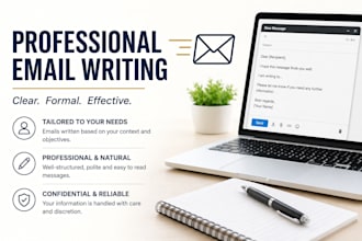 professional business email and formal message writing