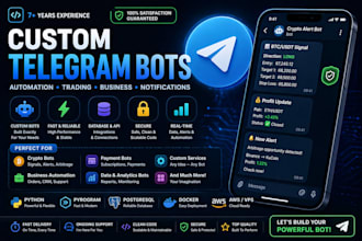 develop custom telegram bots