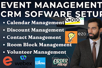 setup event managment ezo go to whova eventbrite webex cvent signupgenius