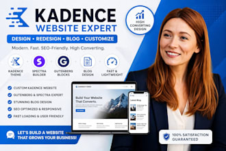 kadence website design kadence website redesign gutenberg editor, kadence blocks