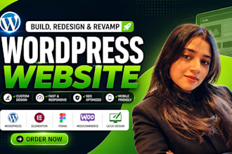 redesign wordpress business website or rebuild website