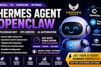 setup fix hermes agent openclaw vps docker telegram bot ai automation claude