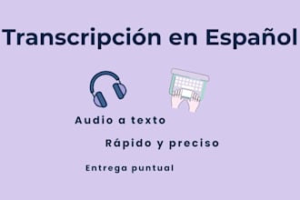 transcribe audio or video to text in spanish