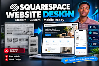 design squarespace redesign squarespace custom squarespace SEO expert website
