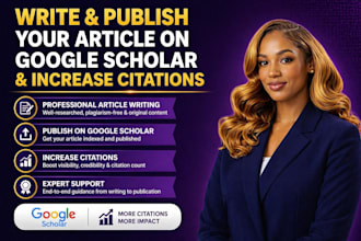 write and publish your article on google scholar and increase citations