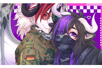 draw furry art, furry oc, fursona, anthro, avatar, sfw, nsfw