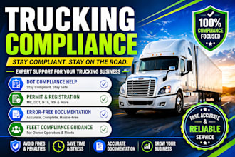 handle trucking compliance and registration support