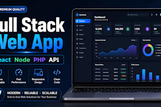 develop full stack web app