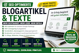 ich schreibe SEO optimierte blogartikel und texte