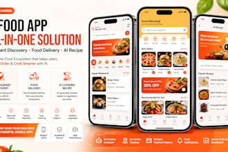 develop ai restaurant discovery app food delivery app cooking recipe mobile app