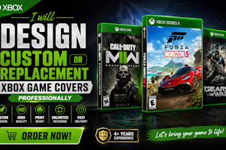 design custom or replacement xbox game covers professionally