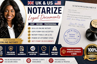 notarize UK US legal documents, usps form, 1583 nj online notary public today