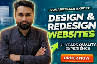 design a modern squarespace website for your business