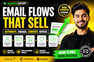 set up email marketing, email automation flows