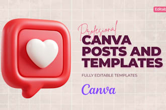 design or recreate any canva design, posts, or templates