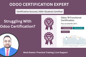 help you pass odoo 19 certification 450 certifications
