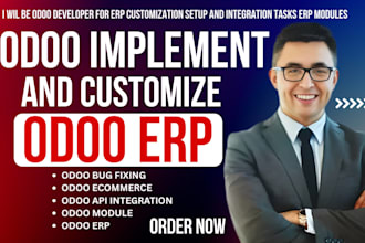be odoo developer for erp customization setup and integration tasks erp modules