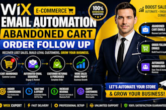 wix ecommerce email abandoned cart order follow up automation