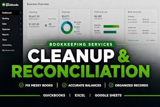 clean up and reconcile your quickbooks books