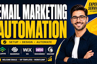setup klaviyo welcome email templates form design email newsletter automation