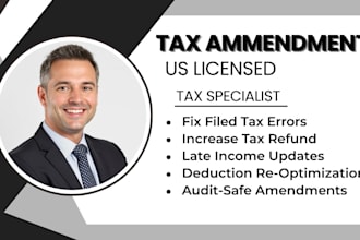 amend tax return, file irs form 1040x, fix errors and increase refund