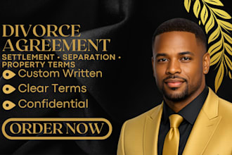 divorce agreement marital settlement separation agreement property division