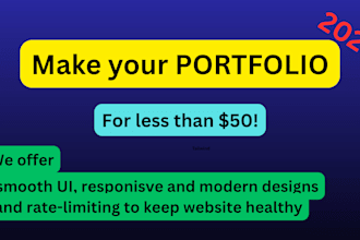 build a modern, responsive react portfolio for you