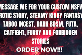 write nsfw dark fanfiction futa furry taboo incest catfight dark bdsm smut story