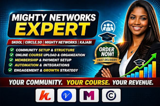 setup your mighty networks community and online course community for growth