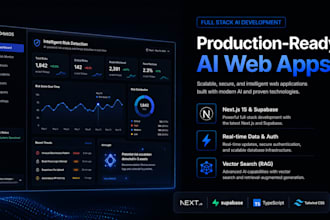 build a full stack ai web application with nextjs react and supabase