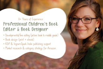 design your childrens book for KDP and ingram spark