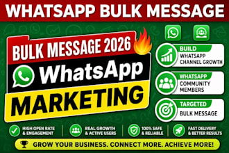 build whatsapp channel growth, whatsapp community memders, targeted bulk message