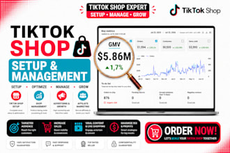 setup tiktok shop, manage tik tok shop and tik tok shop affiliate marketing