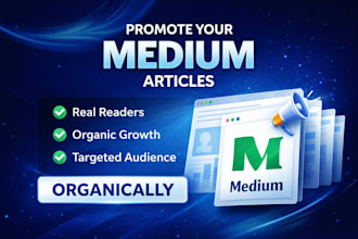 do organic medium article promotion