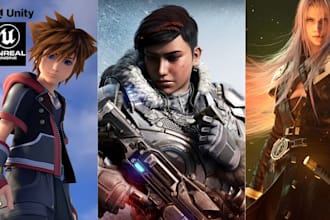 create anything in unreal engine game or unity game design 3d fighting game